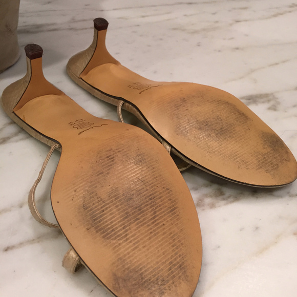 COPY - Pretty Nina Metallic Beige Kitten Heel, 7M - Picture 3 of 5